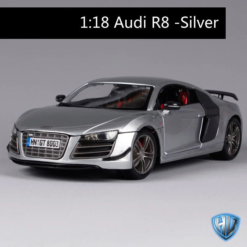 Maisto 1:18 Audi R8 спортивный автомобиль литая модель автомобиля игрушка в коробке 36190 - Цвет: 36190