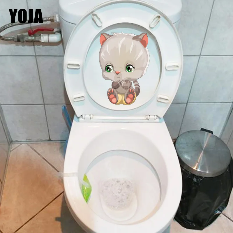 YOJA 16 4*23 6 см милый кот мультфильм наклейки на стену для детей комнаты украшения