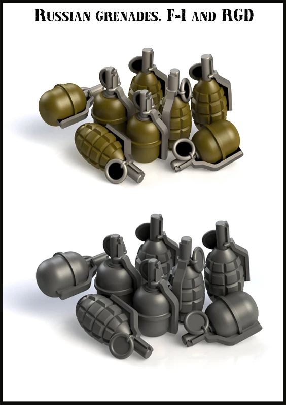 1/35 шкала Неокрашенная фигурка из смолы русская коллекция гранат|Наборы для