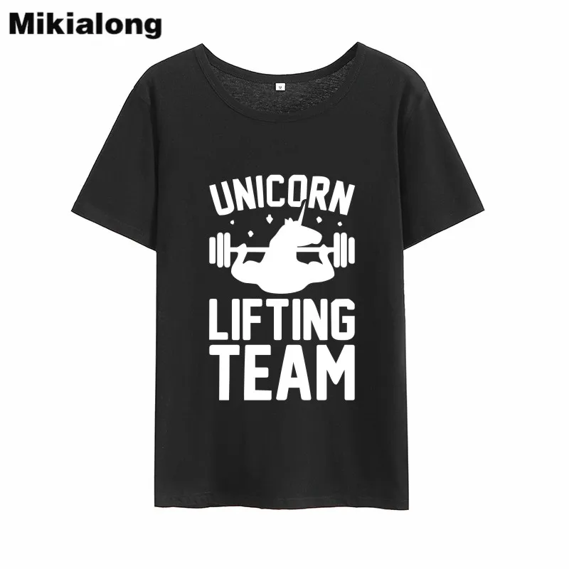 Футболка Mikialong с единорогом женские футболки для лифтинга милые летние топы в