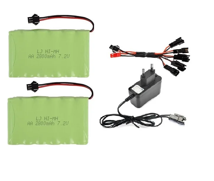 Light Yellow YUKALA 7,2 V 2800mAh ni-mh аккумуляторная батарея SM разъем для RC грузовика/RC автомобиля/RC лодки/RC Танк JST/SM/Tiamiya 7,2 v 2800 mah - Color: Light Yellow