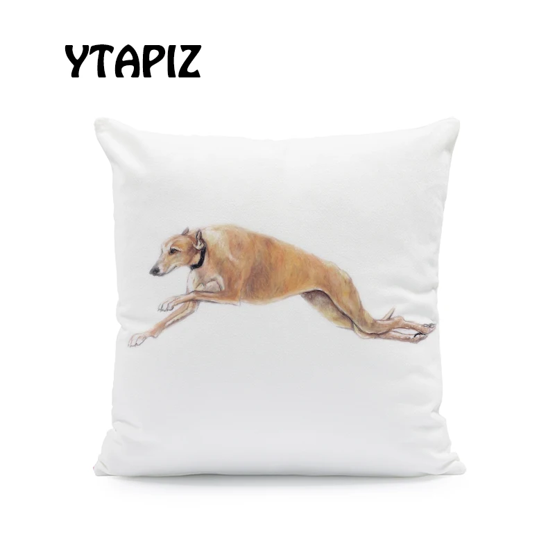 Персонализированная Милая наволочка для собаки Schnauzer Golden Retriever Greyhound