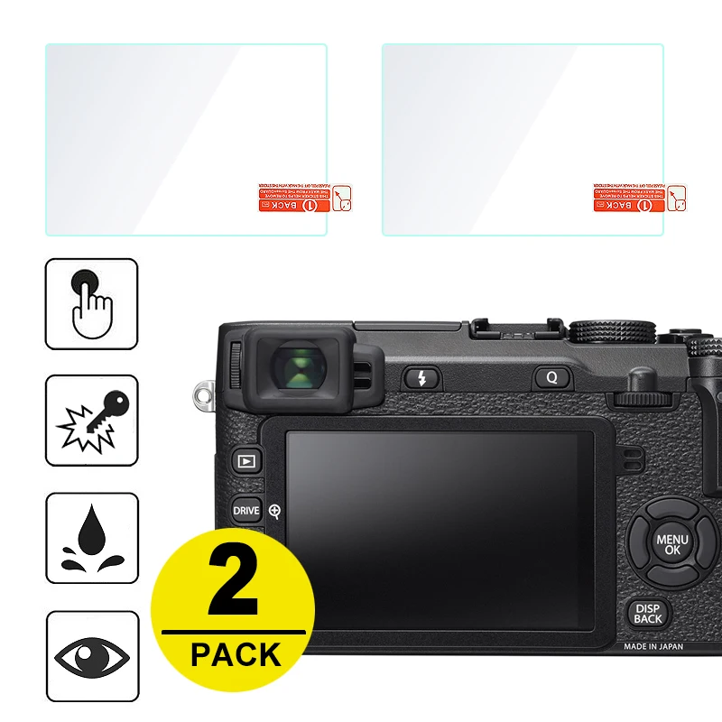 2x закаленное Стекло Экран протектор для ЖК дисплея с подсветкой Fujifilm X E2 E2s X100S X100