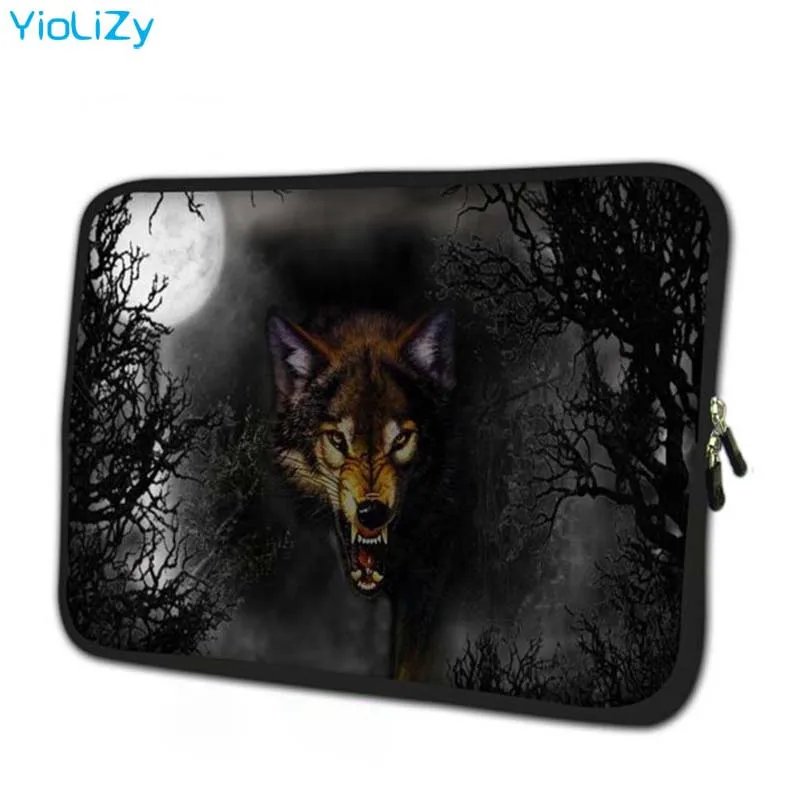 Водонепроницаемая мини сумка для ноутбука 7 9 дюймов с принтом волка чехол