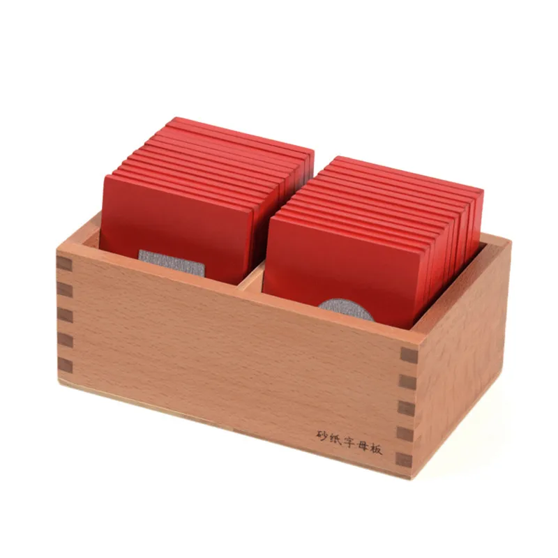 Детская игрушка Монтессори Нижняя и капитальная чехол с наждачными буквами