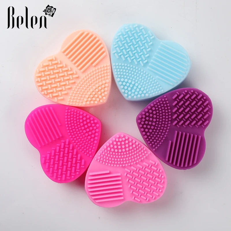 1 шт. силиконовая щетка для макияжа мытья перчатка скрубберная доска инструменты