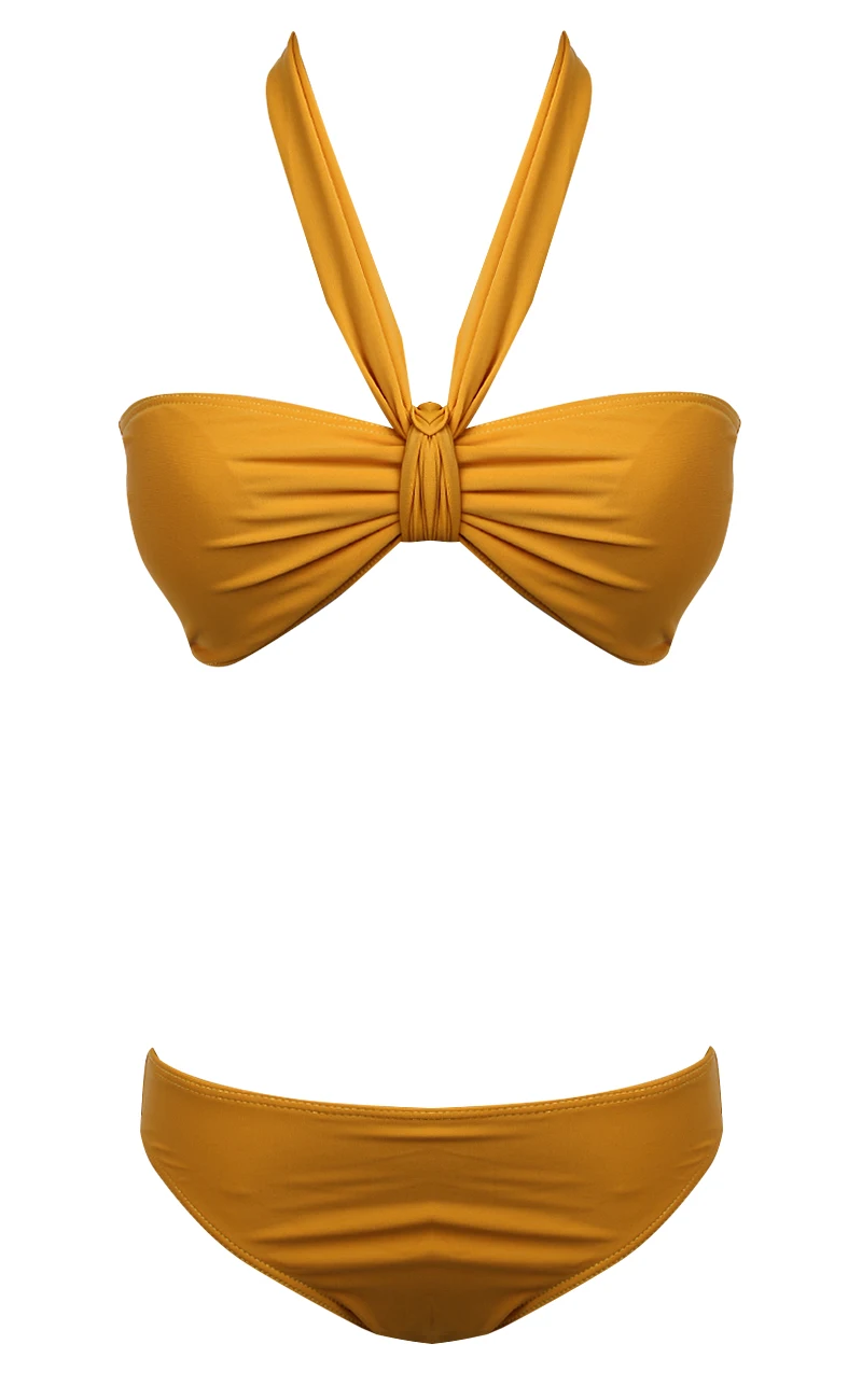 Сексуальный женский бандажный комплект бикини Женский пуш ап Мягкий бюстгальтер