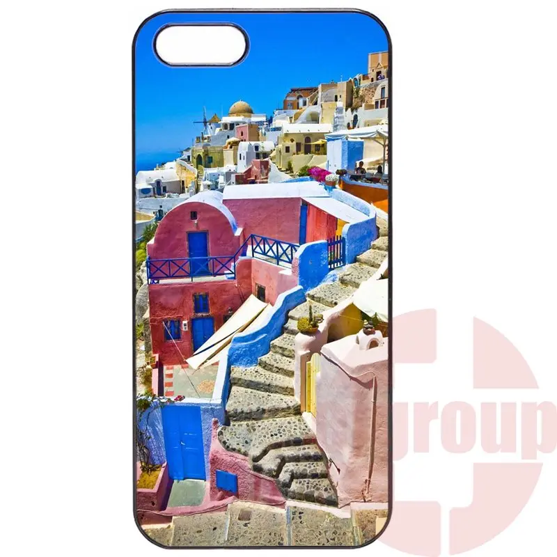 Для Apple iPhone 4 4S 5 5C SE 6 S 7 Plus 4.7 5.5 iPod Touch Сотовый Телефон Случае Греция Санторини море |