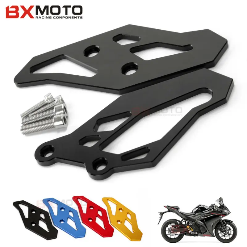 Мотоциклетные аксессуары подножка для мотоцикла Задняя накладка ног черная