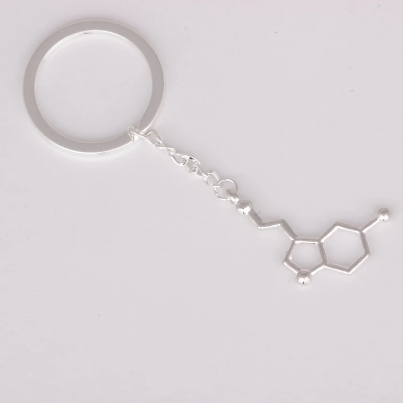 Брелок для ключей с надписью Love Dopamine модель 2016 года брелки Happiness и serotonin подарок