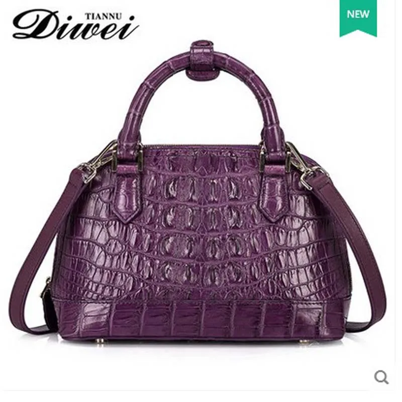 

diwe crocodile Women's handbag genuine leather shell bag single shoulder bag multi-function woman handbag