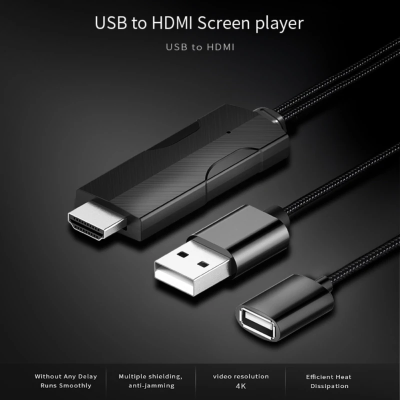 EDAL Универсальный USB к HDMI кабель конвертер для Lightning type-C Micro адаптер iPhone SamSung Xiaomi до 4