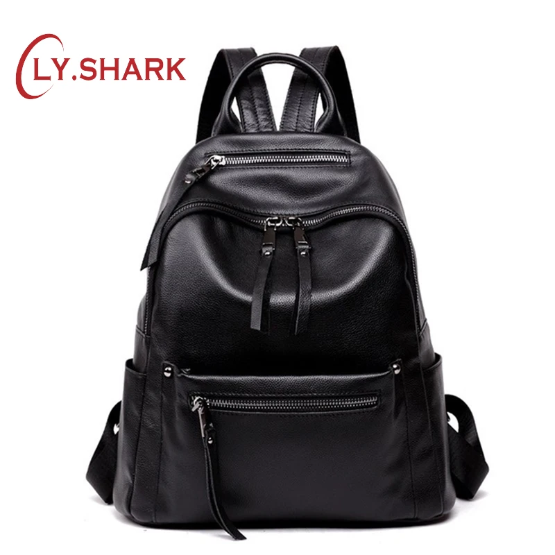 LY. SHARK, новинка, первый слой, коровья кожа, женский рюкзак для путешествий, Европа и Америка, женская сумка, большая сумка, Большой Вместительный рюкзак