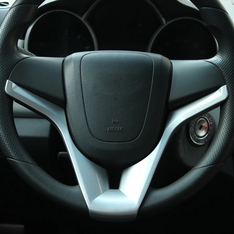 Foal Burning Car Steering Wheel Trim Cover Sticker for Chevrolet Cruze Sedan Hatchback 2009-2014 image 5