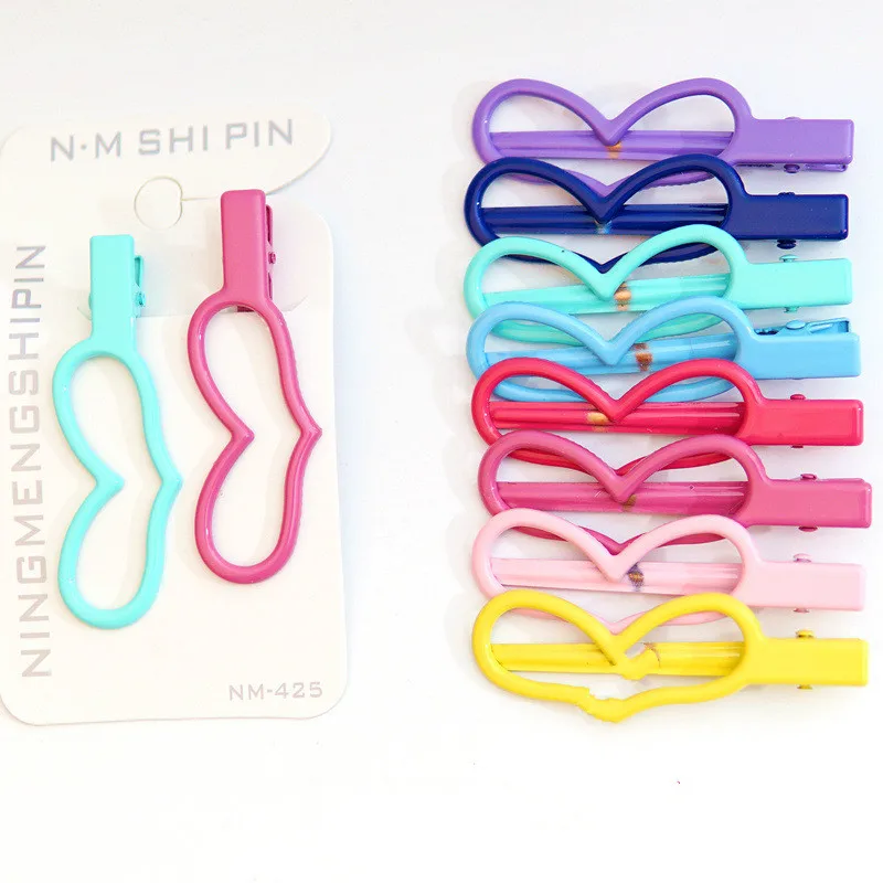 1 пара прямоугольник заколка для волос милой принцессы Стиль детей глянцевый