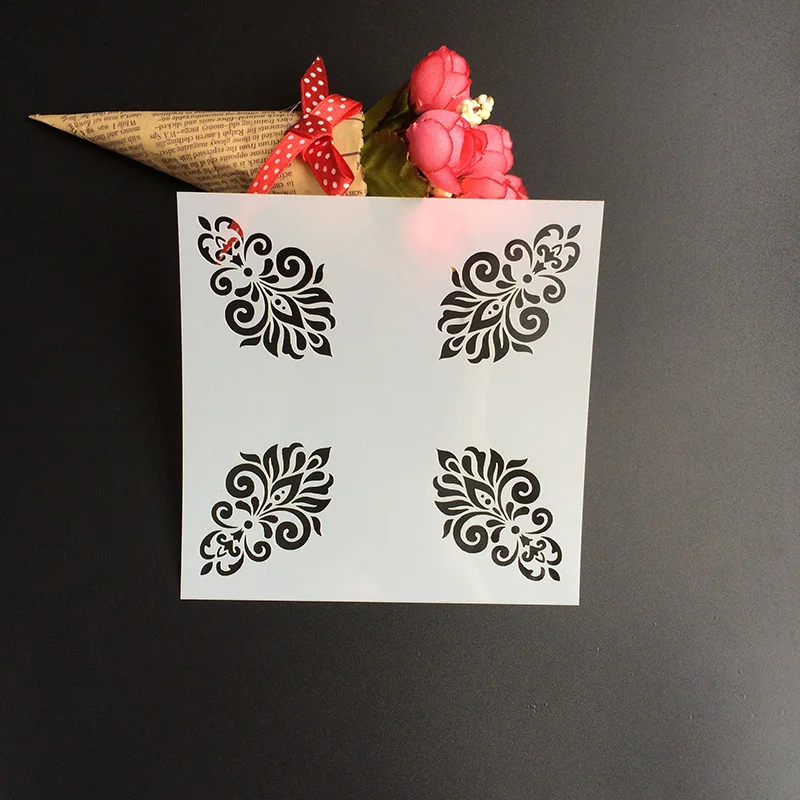 Трафарет с распылителем для украшения торта 13 х13 см 1 шт.|template stencil|template scrapbooktemplate