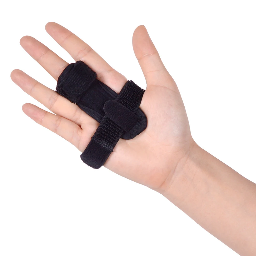 Клейкий бинт Регулируемый боли Поддержка пальцевая шина разрушения защитная