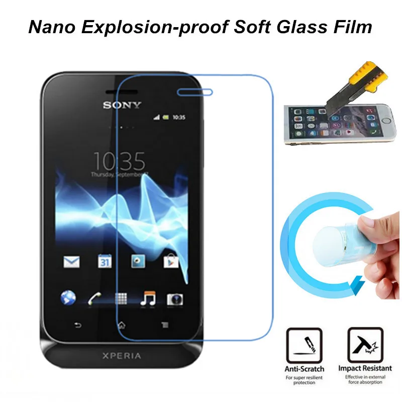 Нано Взрывозащищенная мягкая защитная пленка для экрана Sony Xperia Tipo ST21I ST21A ST21|screen