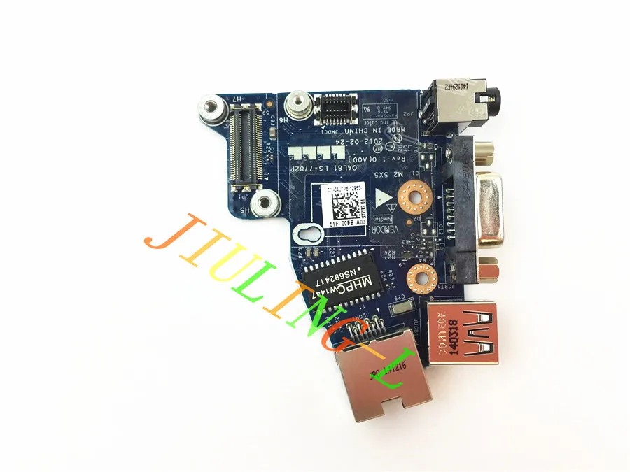 Плата Ethernet JOUTNDLN para Dell Latitude E6430 разъем для аудио VGA USB порт 4J7P5 04J7P5 | Компьютеры и офис