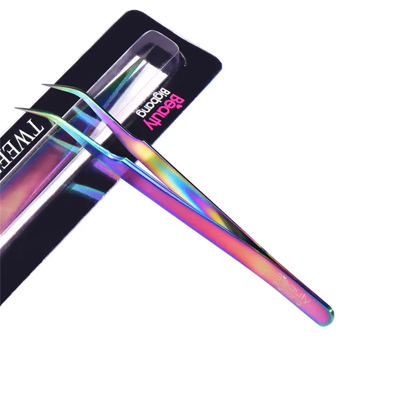 Пинцет для ногтей BeautyBigBang Rainbow Маникюрный Инструмент дизайна ремонт уход