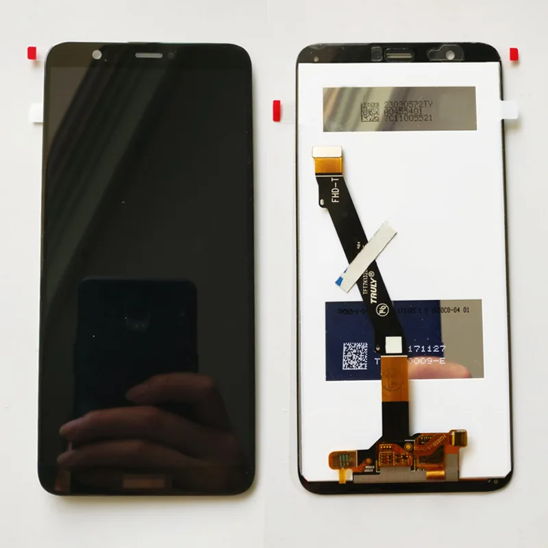 100% протестированный Черный/Белый Новый Для Huawei P Smart FIG-LX1 / FIG-L21 Полный ЖК-дисплей +