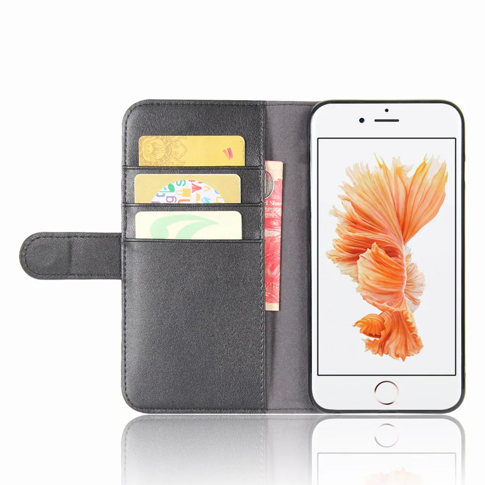 Limelan для iPhone 6 6s Plus Роскошный кошелек карт из натуральной кожи чехол телефона плюс