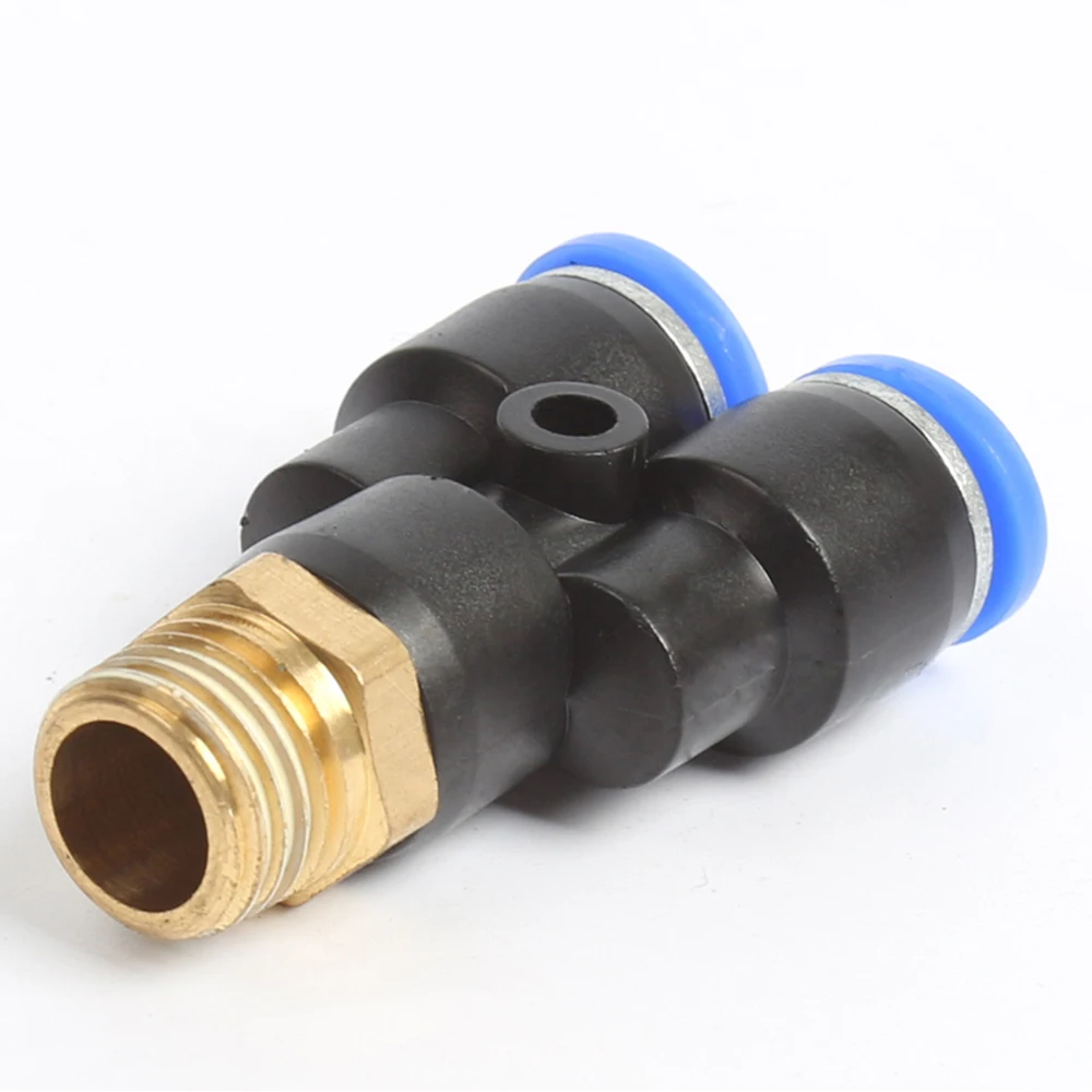 M5 1/8 &quot1/4&quot 3/8 &quot1/2&quot BSP наружная резьба 3 способа воздушный соединитель разъем 6