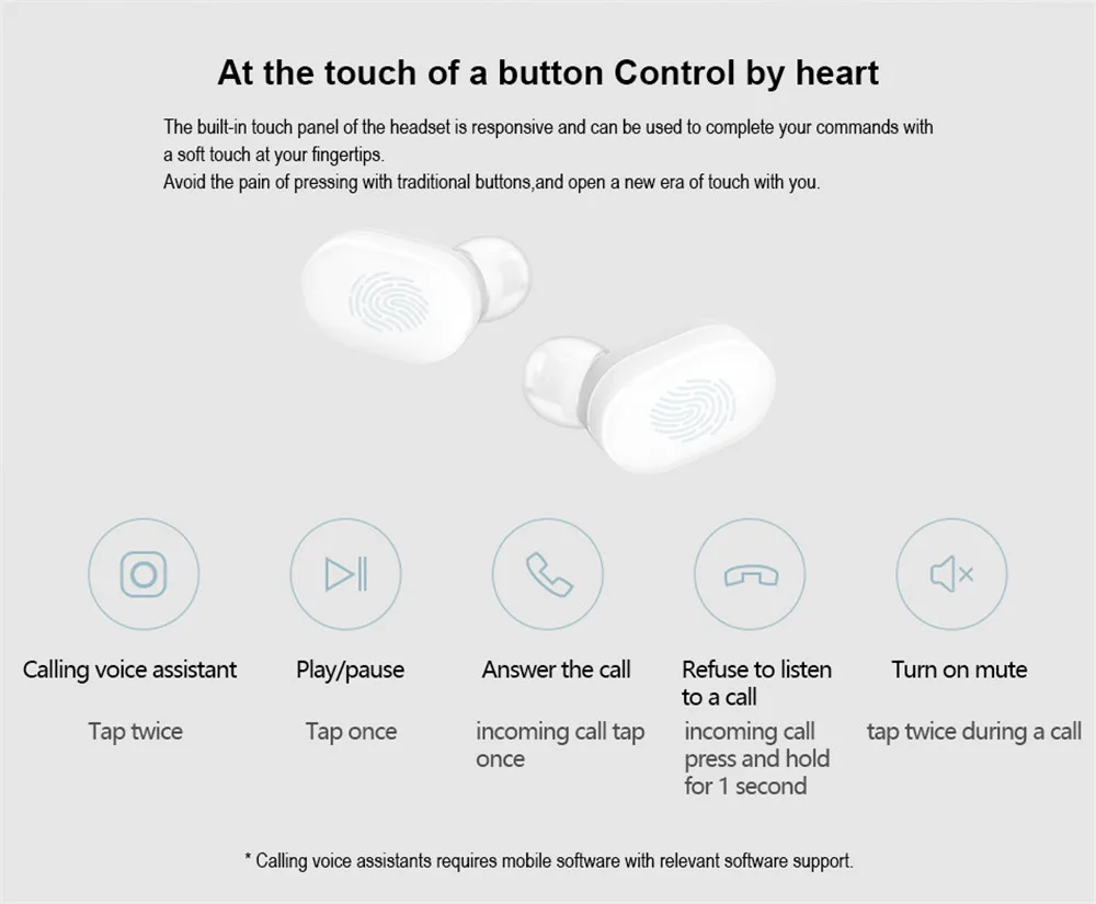 Xiaomi mi AirDots Молодежная версия TWS Bluetooth наушники беспроводные вкладыши гарнитура |