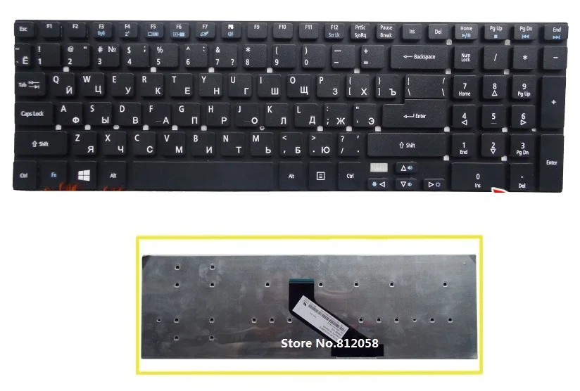 SSEA Новая русская клавиатура RU для Acer Aspire 5830 5755 5755G 5830T 5830TG 5830G V3 571g 771G 551 шлюз NV55 NV57|acer
