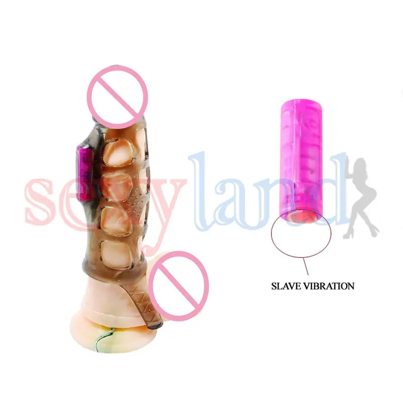 Baile удлинение мягкий эластичный вибрирующий рукав увеличитель пениса Пенис