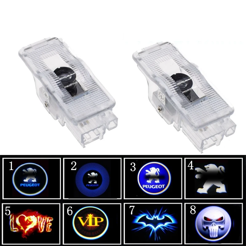 2 пьезы пулта дель Кош ллево la luz de insignia para P eugeot 308 408 508 3008 4008 coche светодиодный