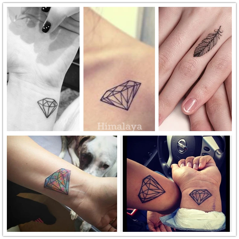 Временная татуировка #397 унисекс новые трендовые татуировки в виде листьев