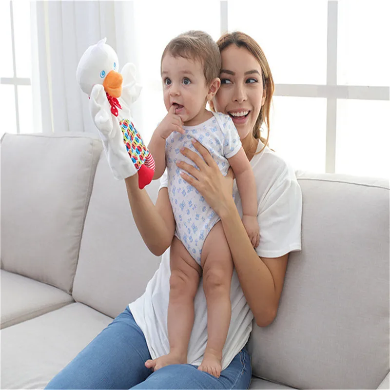 Милая ручная кукла Muppets для ребенка плюшевая мультяшная игрушка с животными