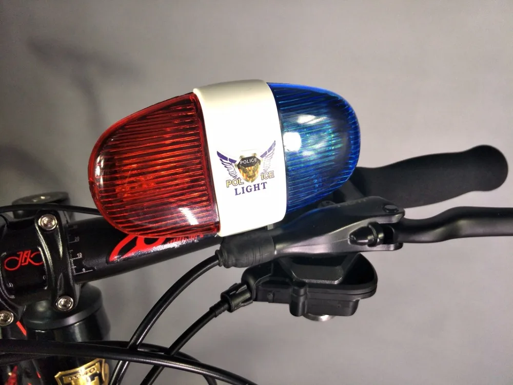 Велосипедный велосипедный Электрический колокольчик 6LED 4 тона сигнальные