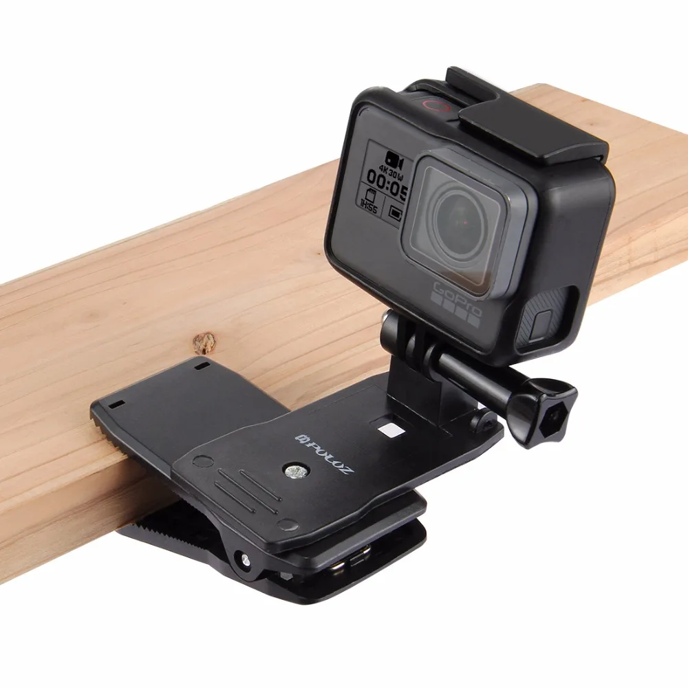 For GoPro Accessories 360 Degree Backpack Quick Release Hat Clip Fast Clamp Mount for HERO5 HERO4 Session HERO 5 4 3+ 3 | Электроника