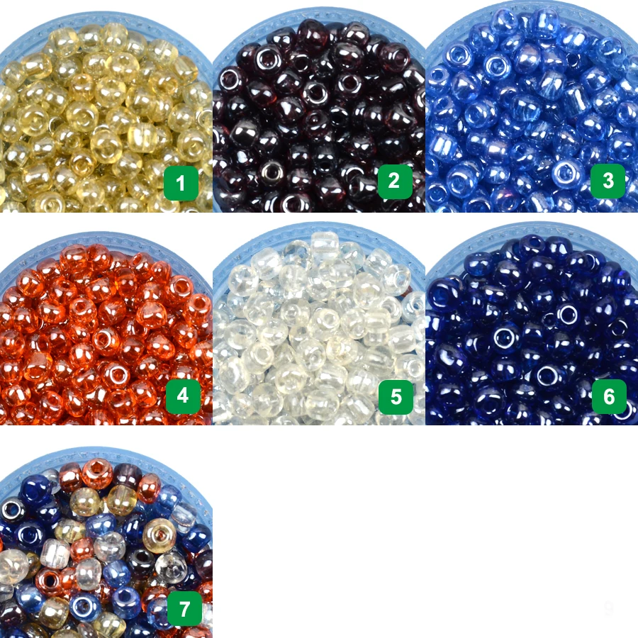 Стеклянные бусины 4 мм/бисер/Чешский/круглый/Разделитель/Сделай