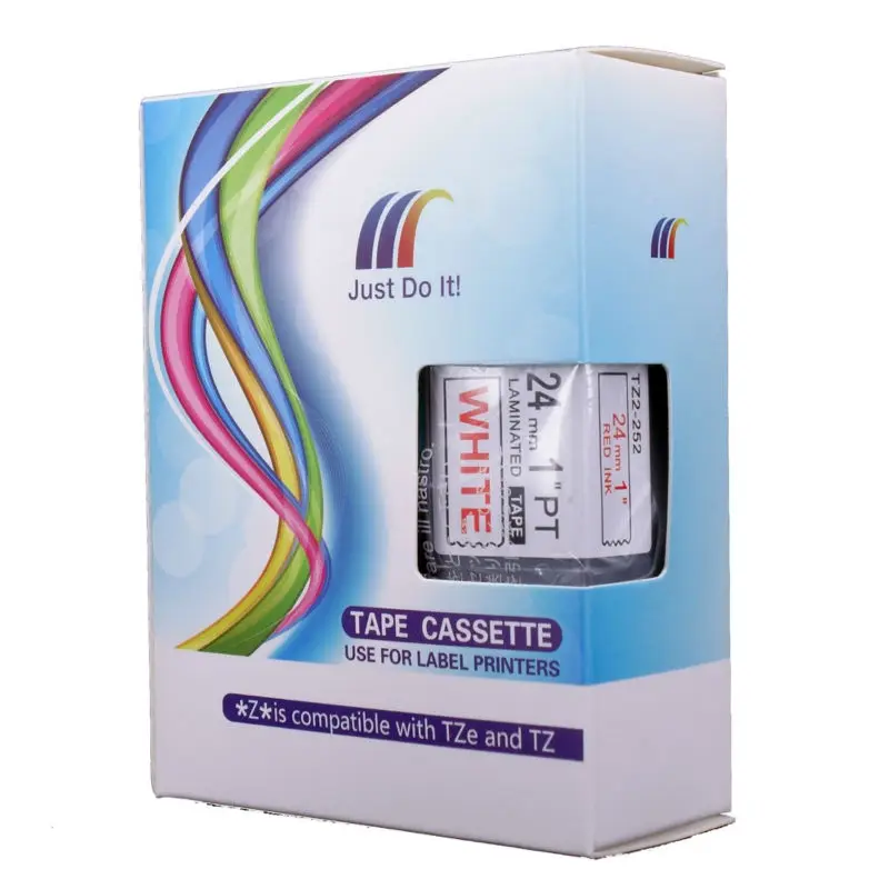 Molshine 5 шт. tze252 label Клейкие ленты совместимый для брата tze 252 tz tz252 красный на белый