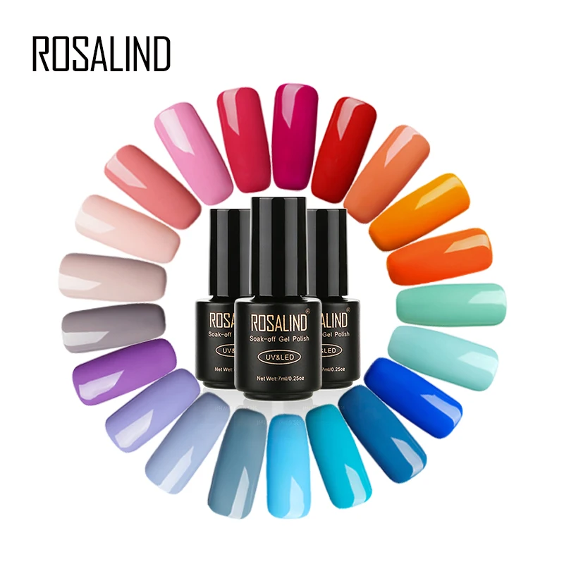 Розалинд 7 мл Лак для ногтей великолепные Цвет Гель лак Полупостоянный Top Coat