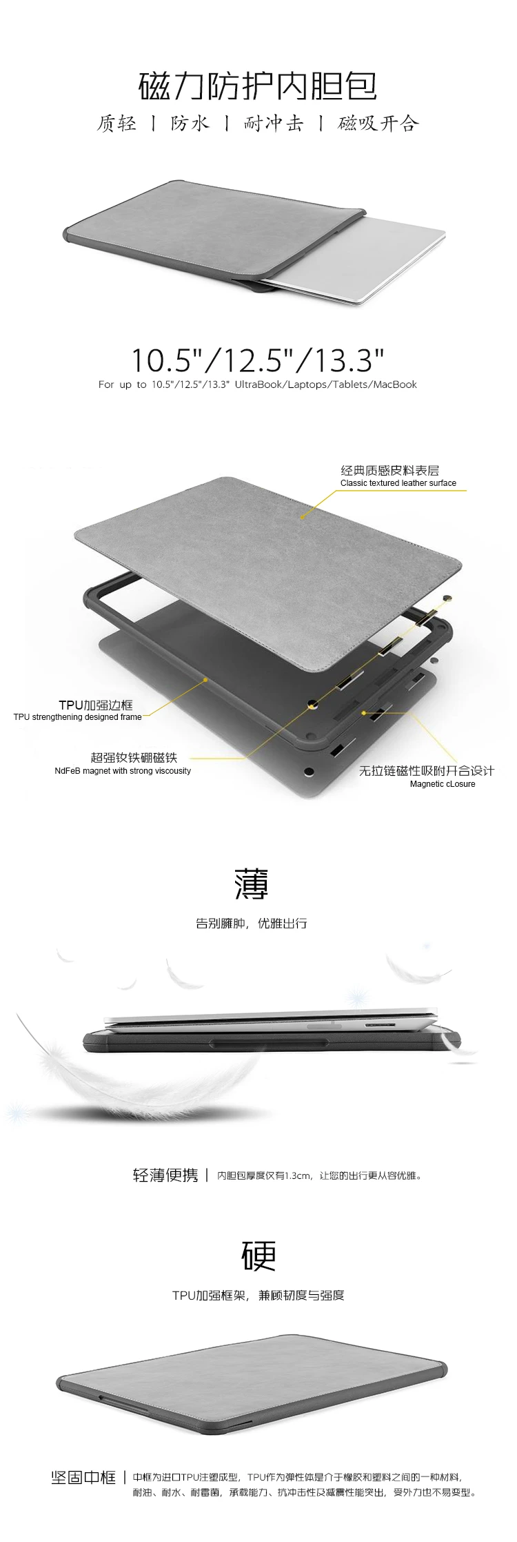 Megoo 13," ТПУ чехол КРЫШКА ДЛЯ microsoft поверхность ноутбука 3/2/1 13,5" MacBook Air/Pro 13,3"