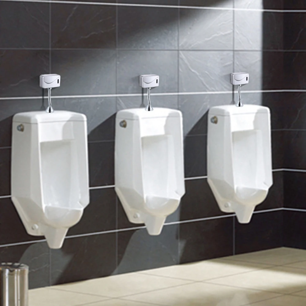 

Bathroom Sensor Touchless Urinal Flush Valve Toilet Automatic Accessorie Exposed Wall Mounted Automatic new