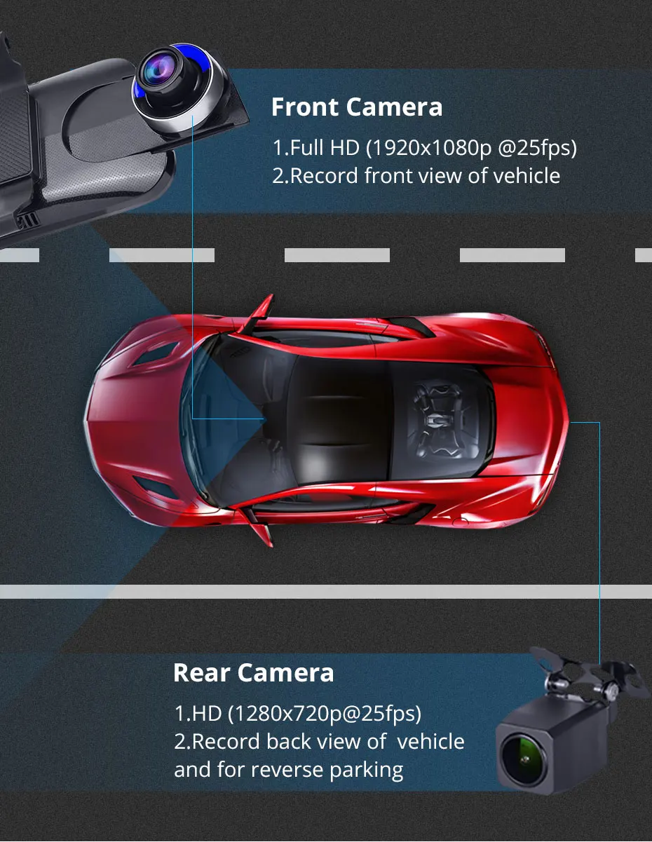 Junsun 4G ADAS Автомобильный видеорегистратор Камера 1" потоковое зеркало заднего вида 1080P Android WiFi gps видеорегистратор регистратор специальный видеорегистратор