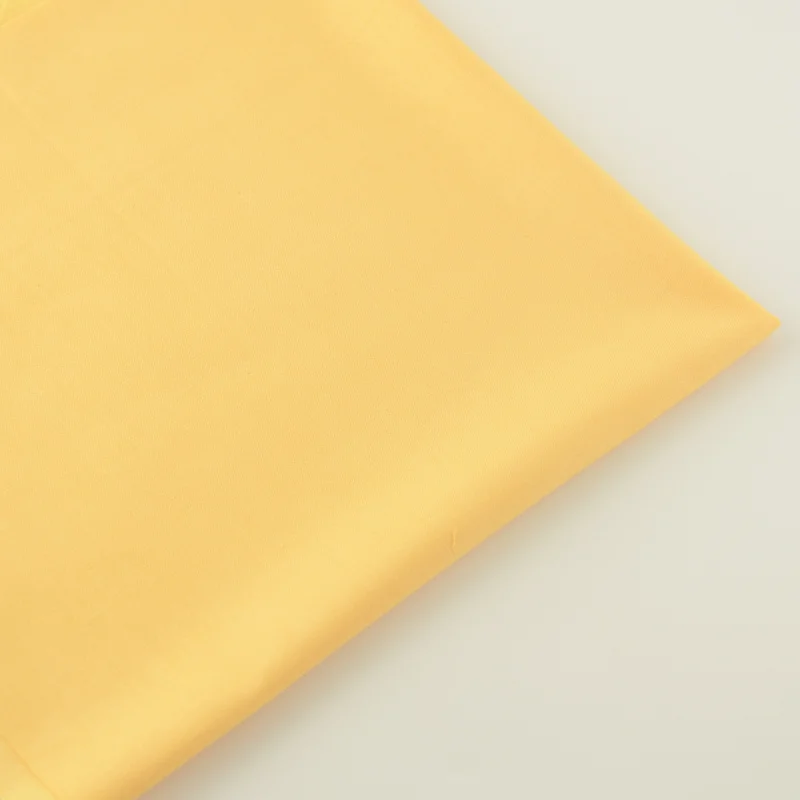 Новинка однотонный желтый дизайн хлопковая ткань саржевая постельное белье в