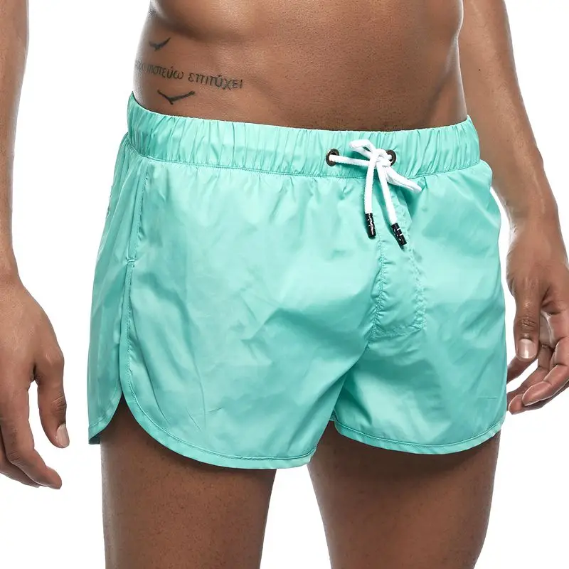 JOCKMAIL Side slit Dry Men's Board Shorts Summer Beach Surfing Man Swimming Shorts Athletic Sport Running Hybrid Home Shorts