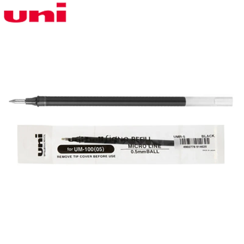 6 шт. стержни для Mitsubishi Uni ball UMR 5 Gel (для фото) черные/красные/синие/темно синие