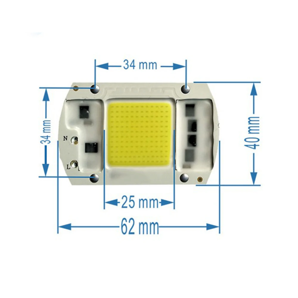 20 Вт 30 50 светодиоды AC50W без привода COB источник света Светодиодная лампа с
