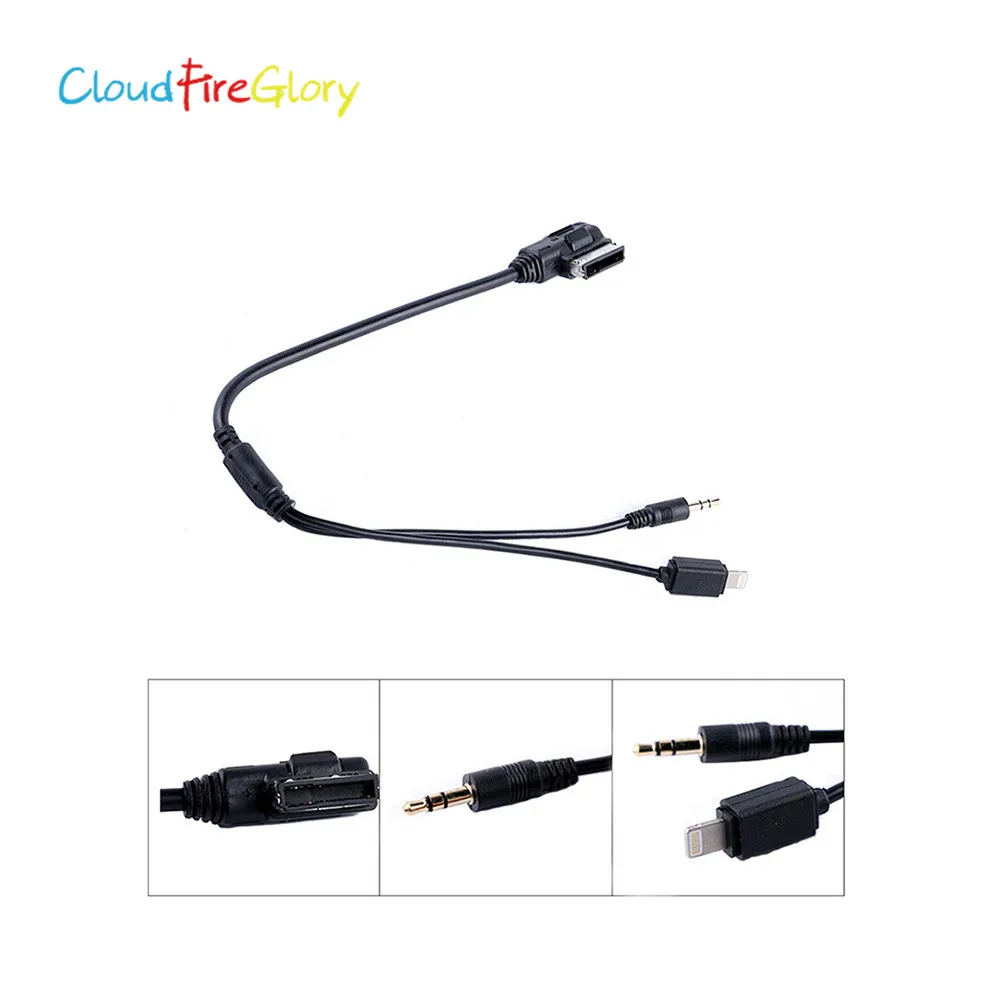 CloudFireGlory для Audi A3 A4 A6 A8 VW Jetta Golf Passat iPod iPhone 5 6S AMI MDI MMI MP3 3 мм AUX Кабель адаптер