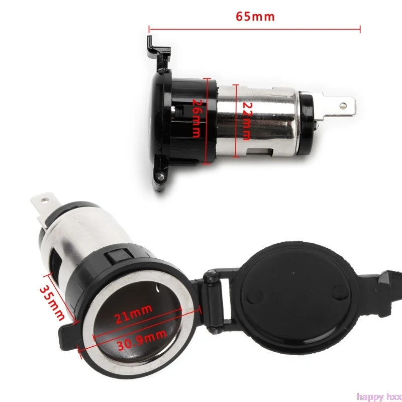 

New Waterproof 12-24V Cigarette Lighter Socket Power Plug Outlet Parts For Car Truck