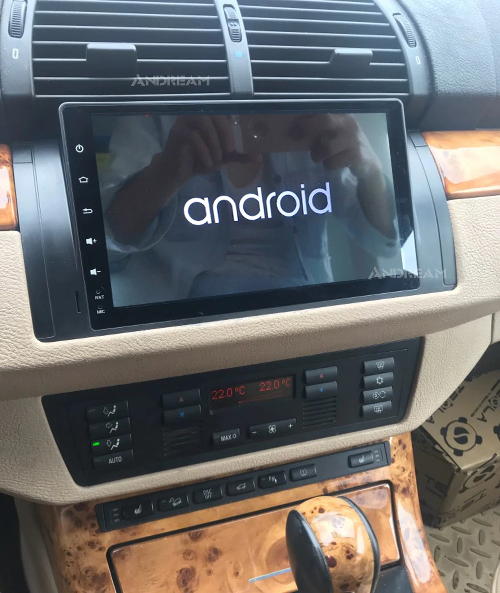 Andream Bulit-in Carplay Автомобильный плеер стерео навигация для BMW E39 E53 Android 8 1