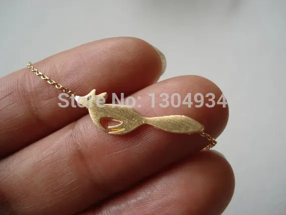 Jisensp женское колье из лисы модное ожерелье с милыми животными для бега
