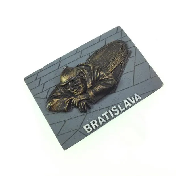 001 Знаменитая статуя-Гамми, столица Франции, Братислава, 3D магниты на холодильник, туристические сувениры, магнитные наклейки на холодильник, домашний декор - Цвет: 001